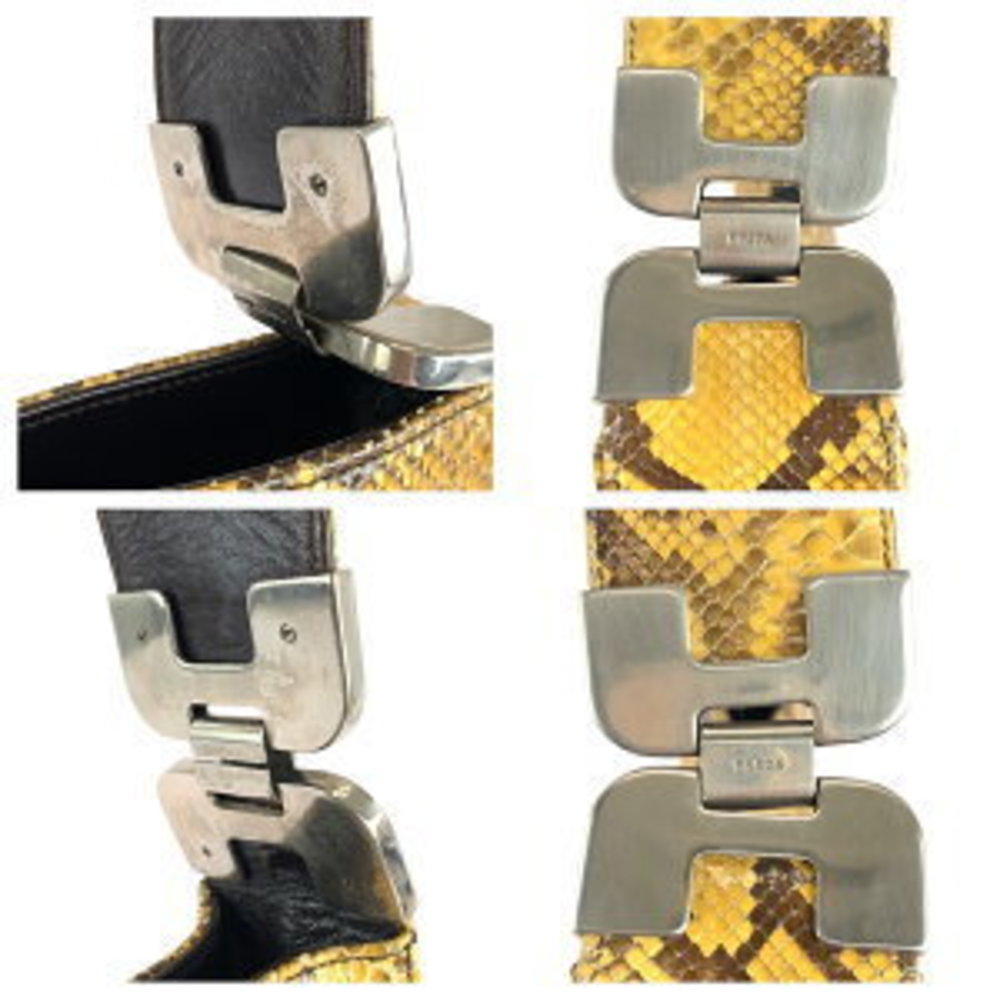 Prada Python Brown Yellow Shoulder Bag - image 6